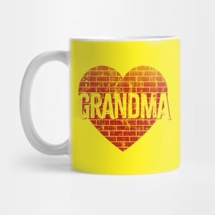 Wall of Moms Grandma Brick Heart Mug